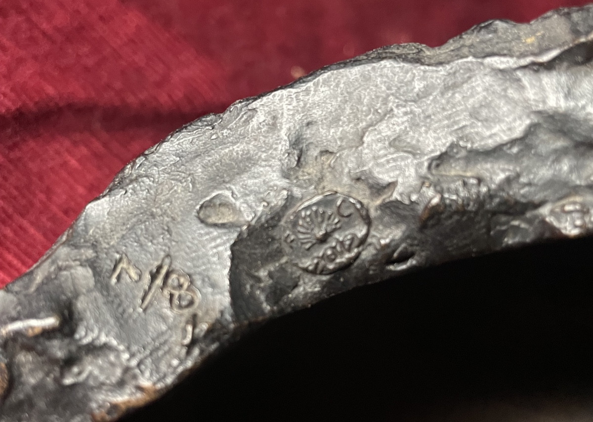 Visage  bronze par Charles Despiau-photo-2