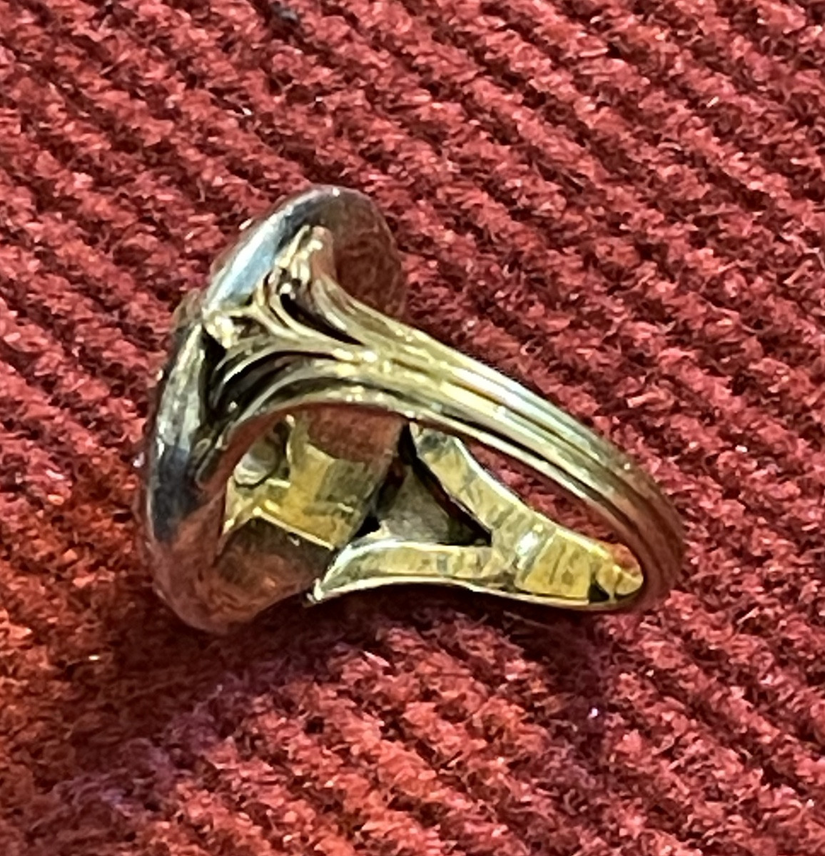 18th Century Gold And Silver Ring, Pavé-set With 31 Diamonds -photo-4