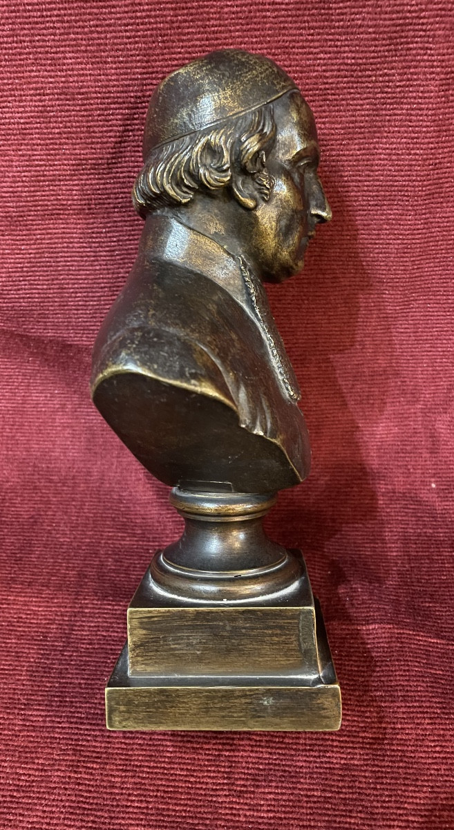 Bronze représentant le buste du Grand Rabbin Salomon Ulmann-photo-4