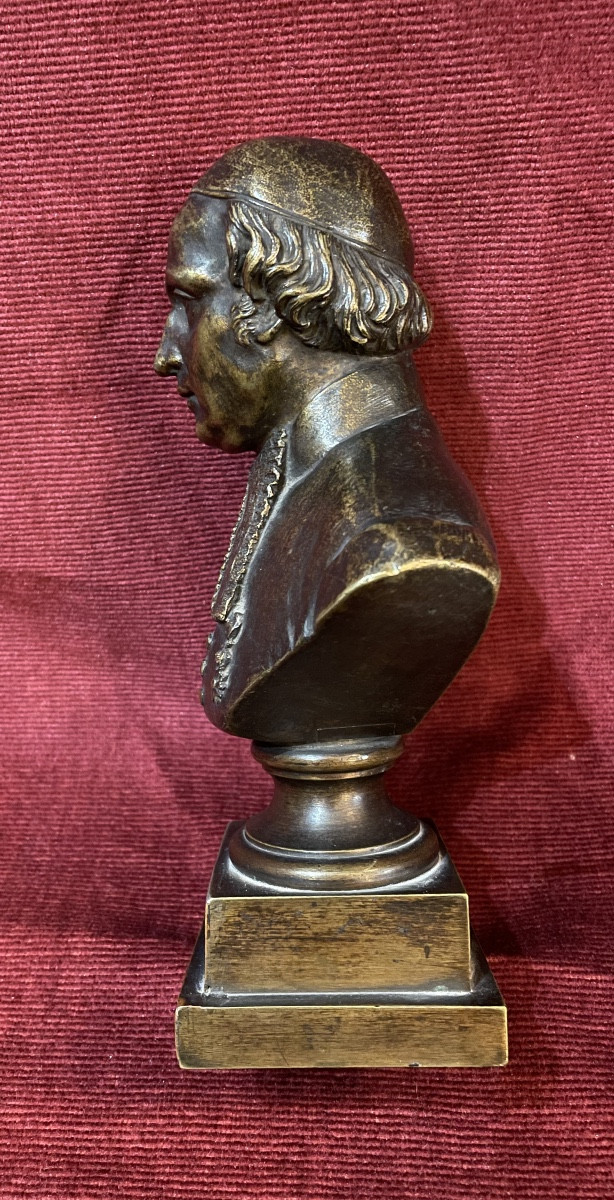 Bronze représentant le buste du Grand Rabbin Salomon Ulmann-photo-1