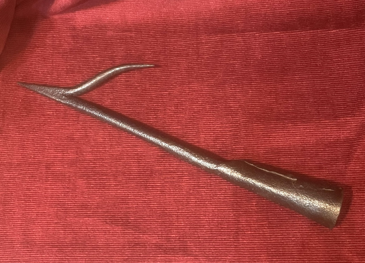 Pointe de harpon de baleinier, 19 ème siècle -photo-2