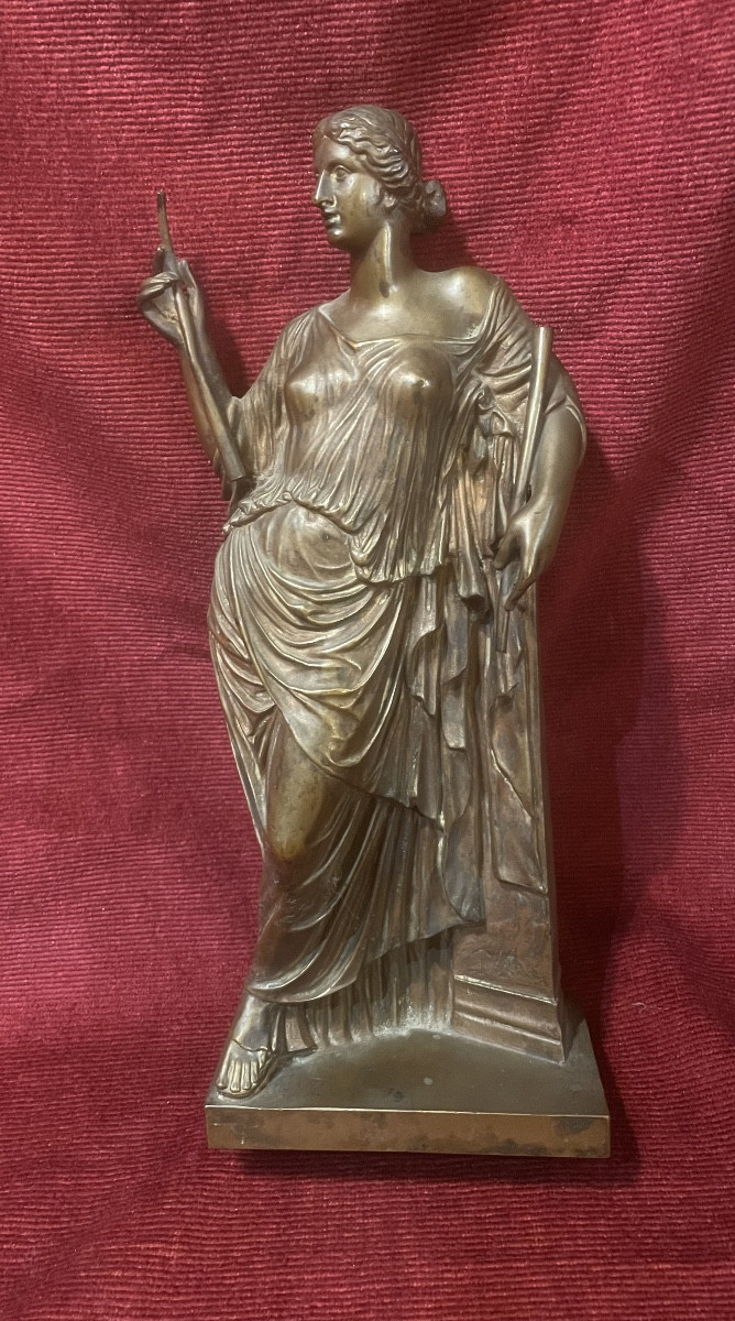 "Euterpe", bronze à l'antique de Barbédienne