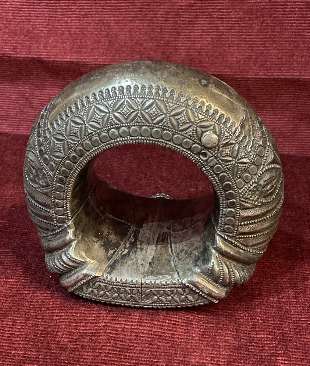 Very Large Solid Silver Bracelet, Sultanate Of Oman, 19th Century -photo-4
