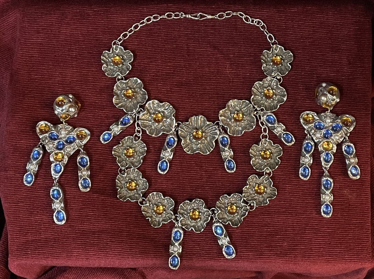 Maria Baron Necklace And Earring Set