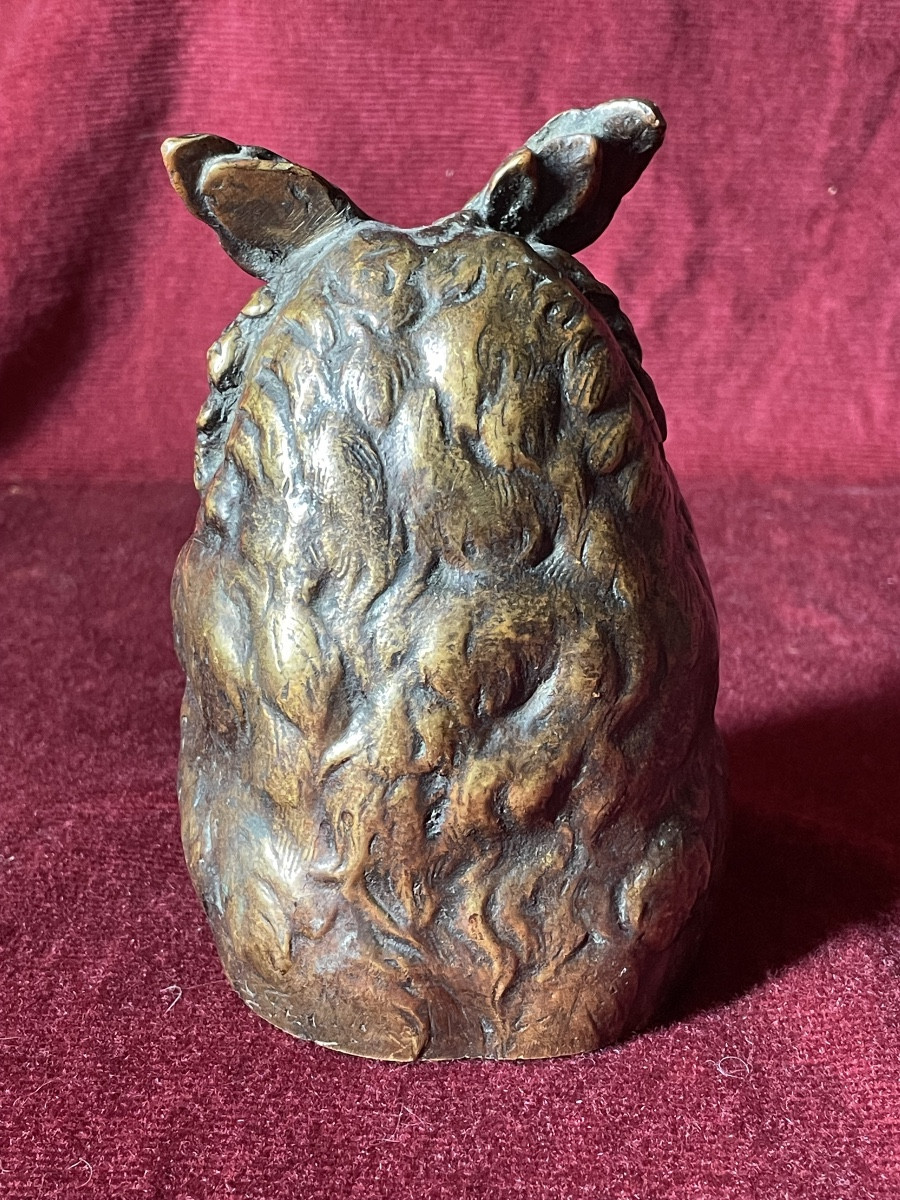 Hibou en bronze L. Frouin-photo-4
