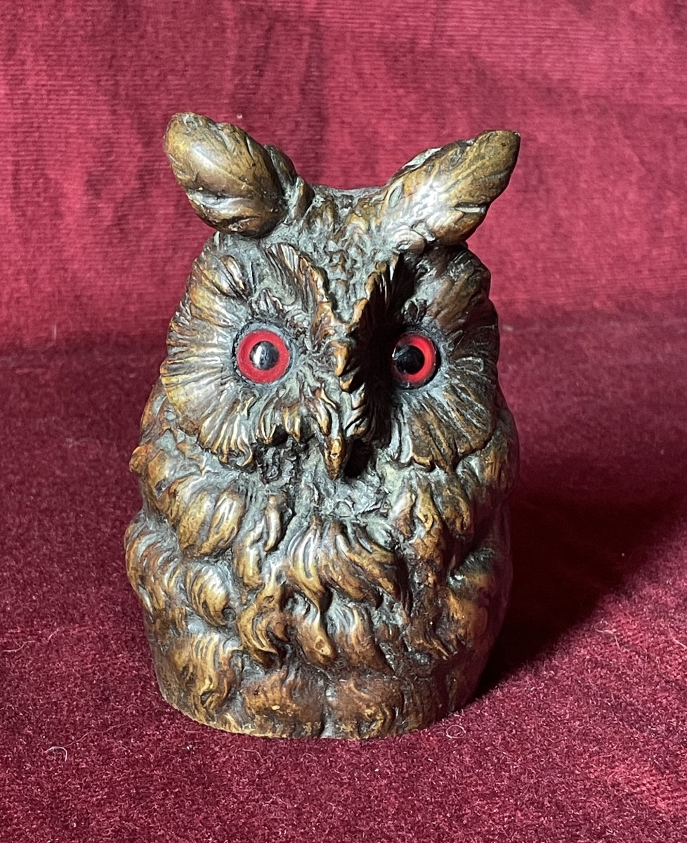 Hibou en bronze L. Frouin