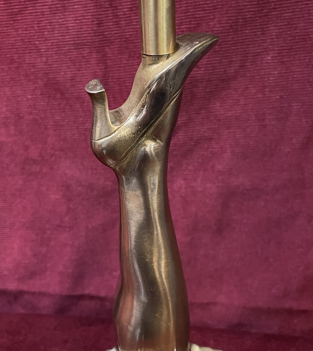 French Cancan Lamps In Bronze By Fred Perret-photo-3