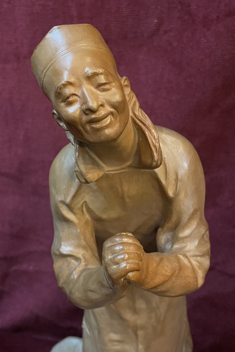 Chinese "chin-chin", Terracotta By Jean Mich -photo-2