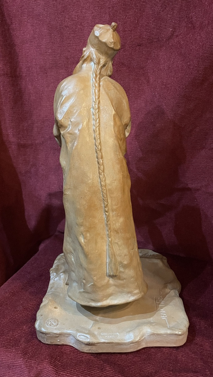 Chinese "chin-chin", Terracotta By Jean Mich -photo-3