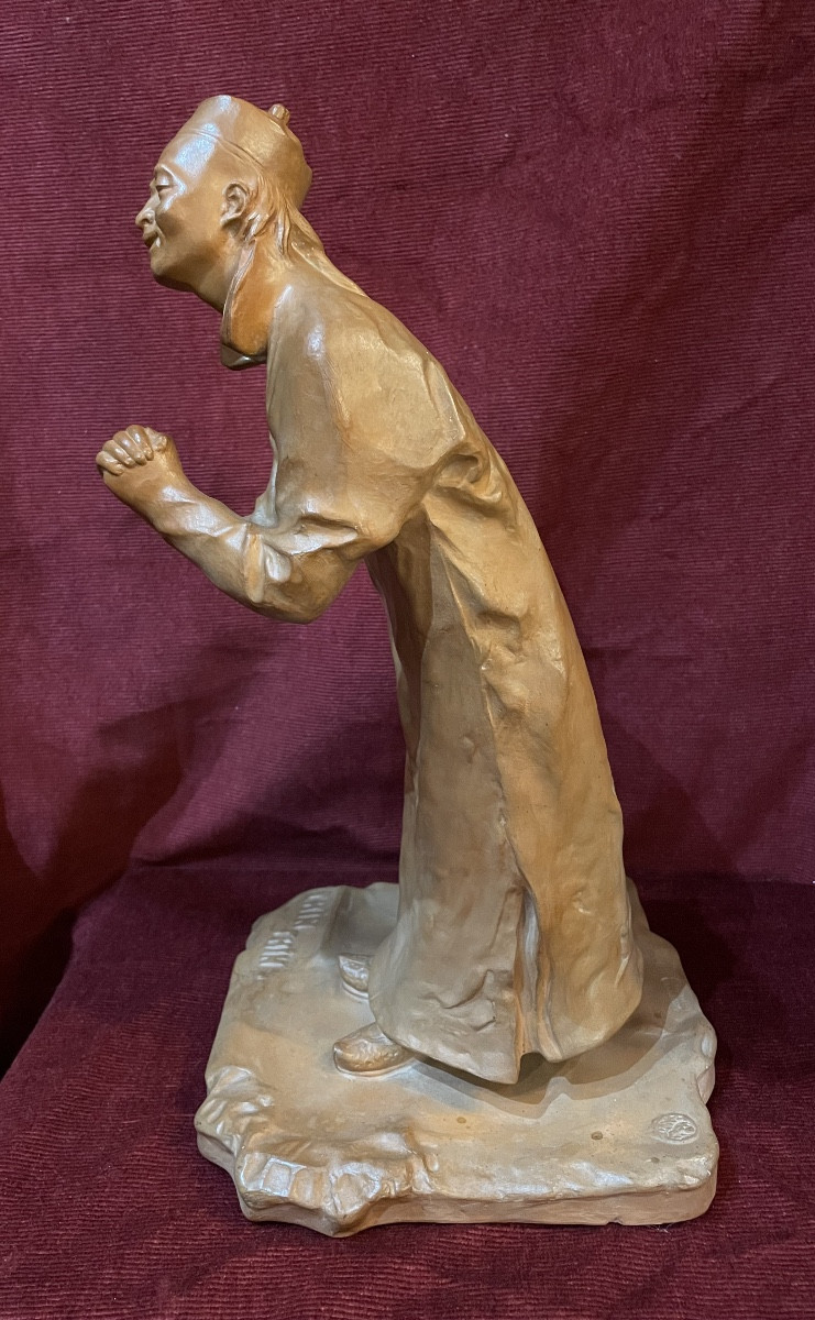 Chinese "chin-chin", Terracotta By Jean Mich -photo-5