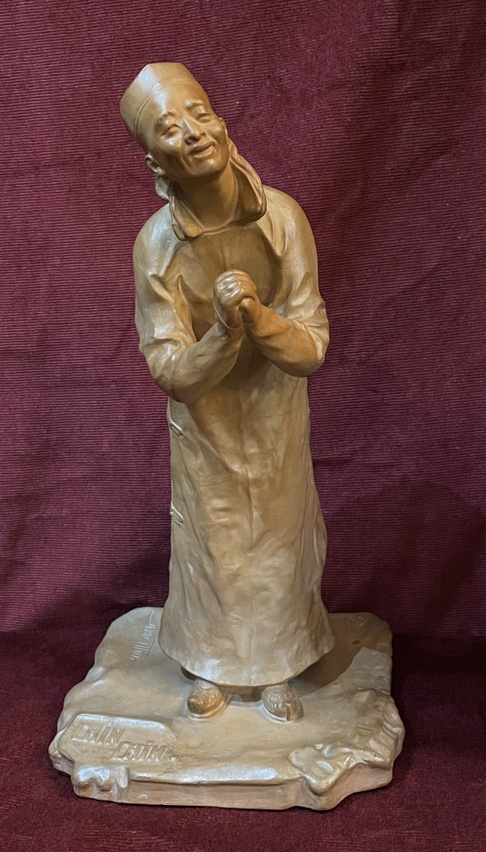 Chinese "chin-chin", Terracotta By Jean Mich 