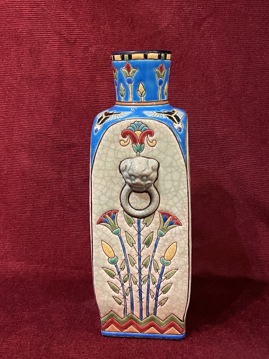Vase Longwy à décor égyptien, 1910-photo-3