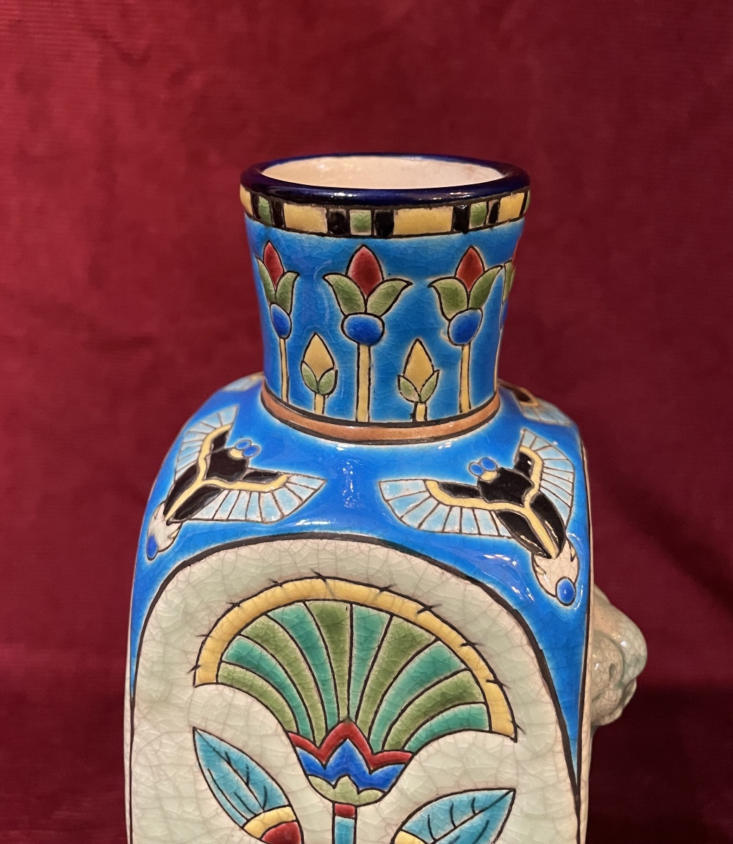 Vase Longwy à décor égyptien, 1910-photo-4