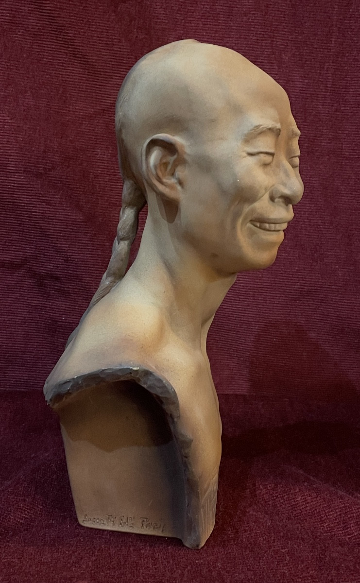 Chinese Terracotta "chih Fan" By Jean Mich-photo-3