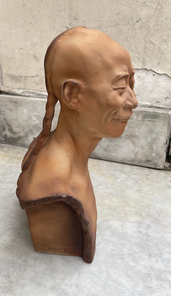 Chinese Terracotta "chih Fan" By Jean Mich-photo-6