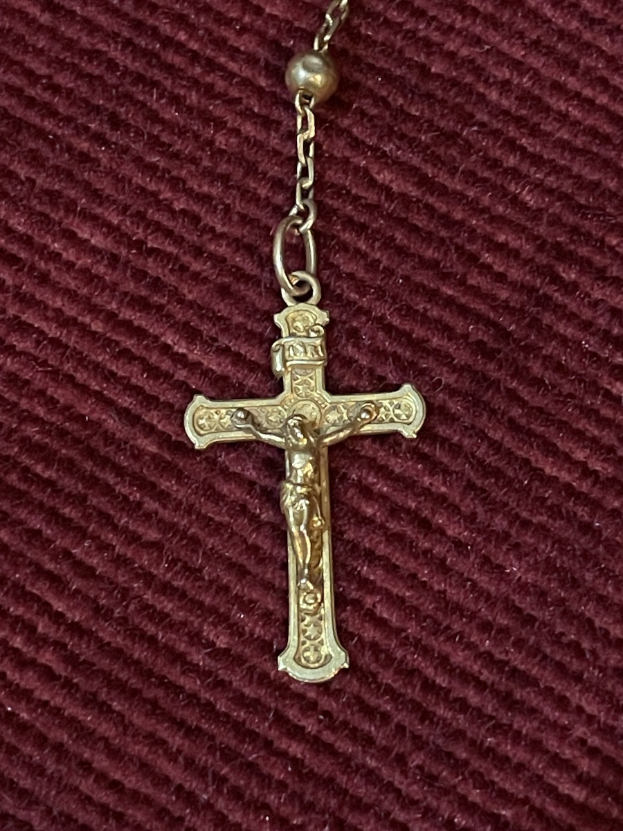 Gold Rosary, Early 20th Century-photo-2