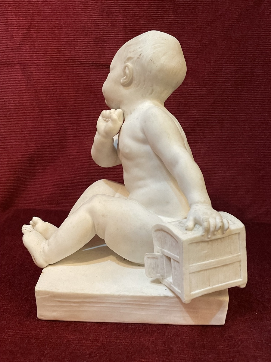 "young Child With A Cage", Sèvres Porcelain-photo-4