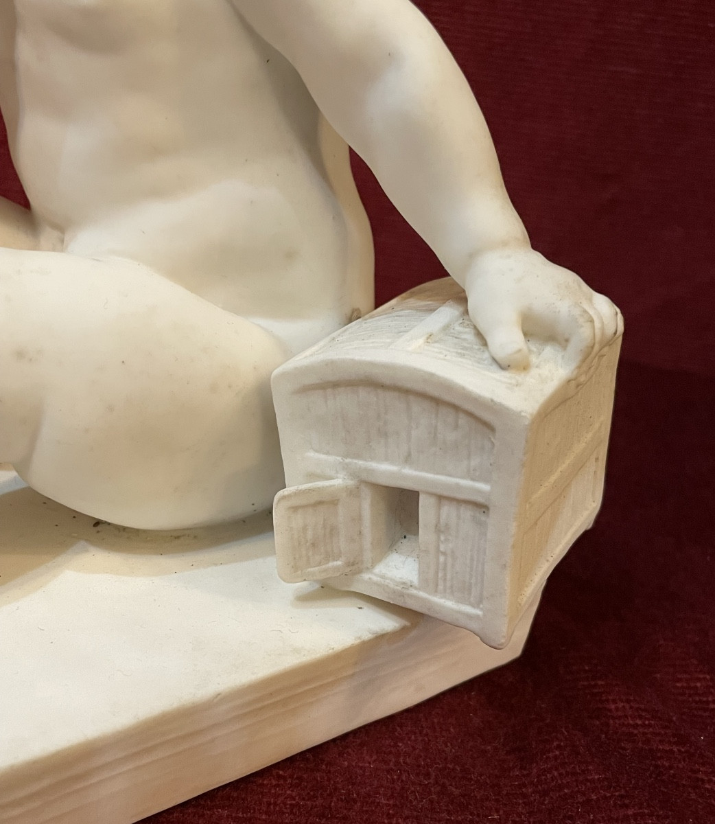 "young Child With A Cage", Sèvres Porcelain-photo-4