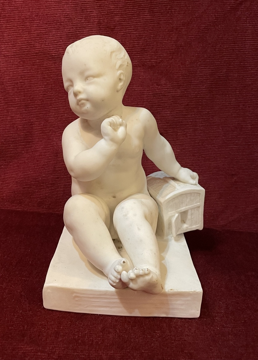 "young Child With A Cage", Sèvres Porcelain