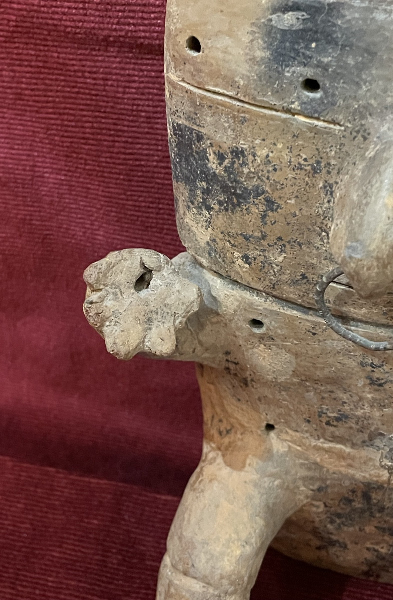 Statue précolombienne Quimbaya en terre cuite-photo-2