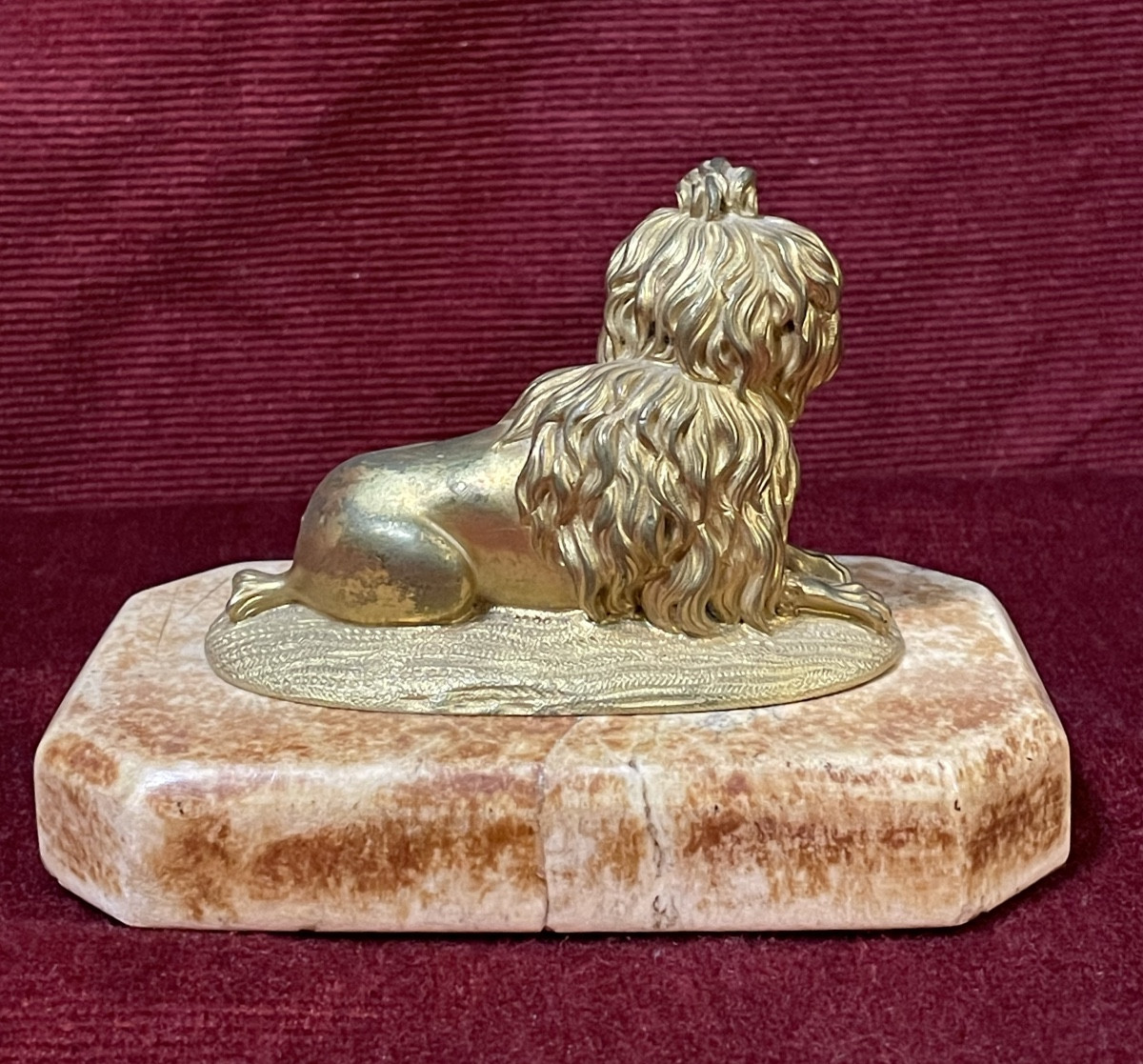 Small Bronze Dog, 19th Century-photo-2