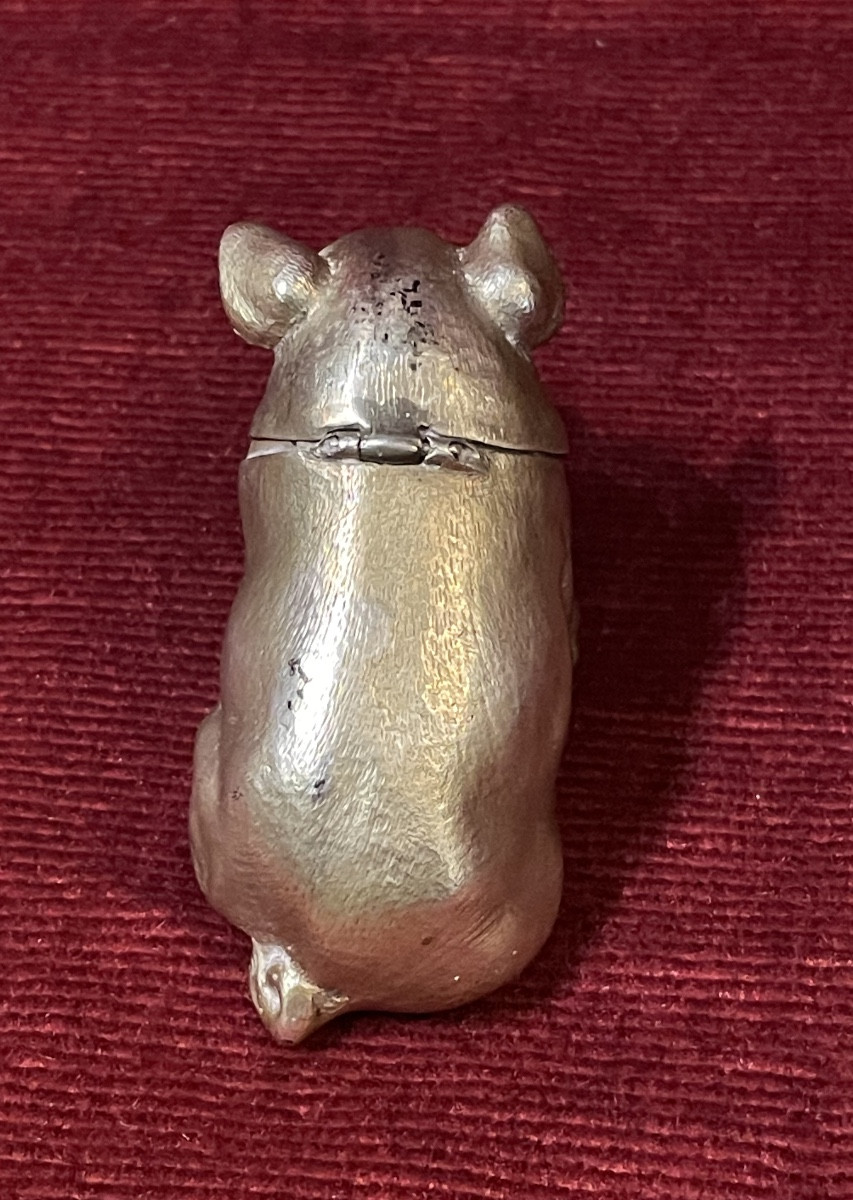Small Silver Box In The Shape Of A Pig-photo-1