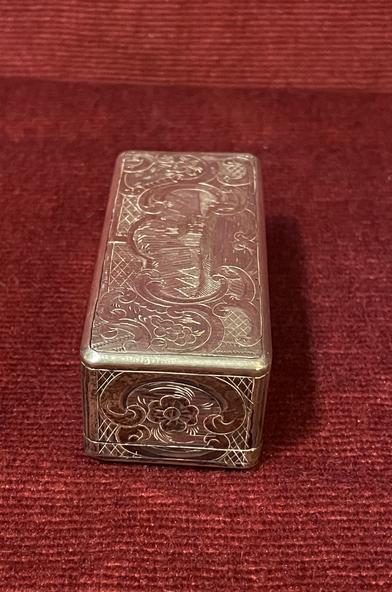 Boîte à priser/ tabatière russe en argent, 1850-photo-1