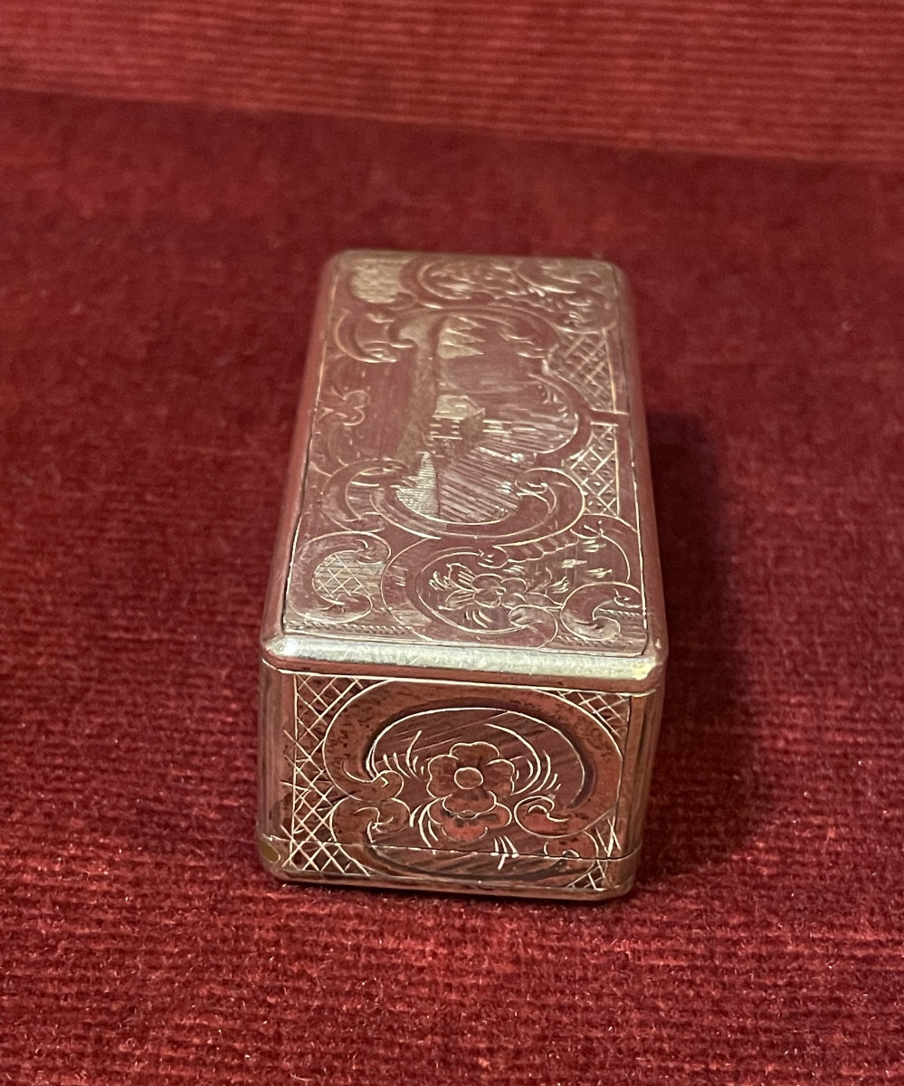 Boîte à priser/ tabatière russe en argent, 1850-photo-2