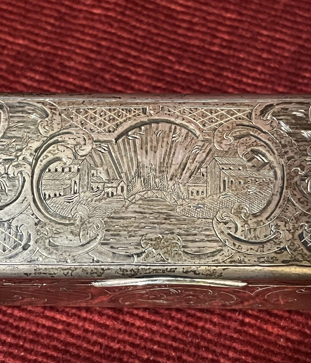Boîte à priser/ tabatière russe en argent, 1850-photo-4