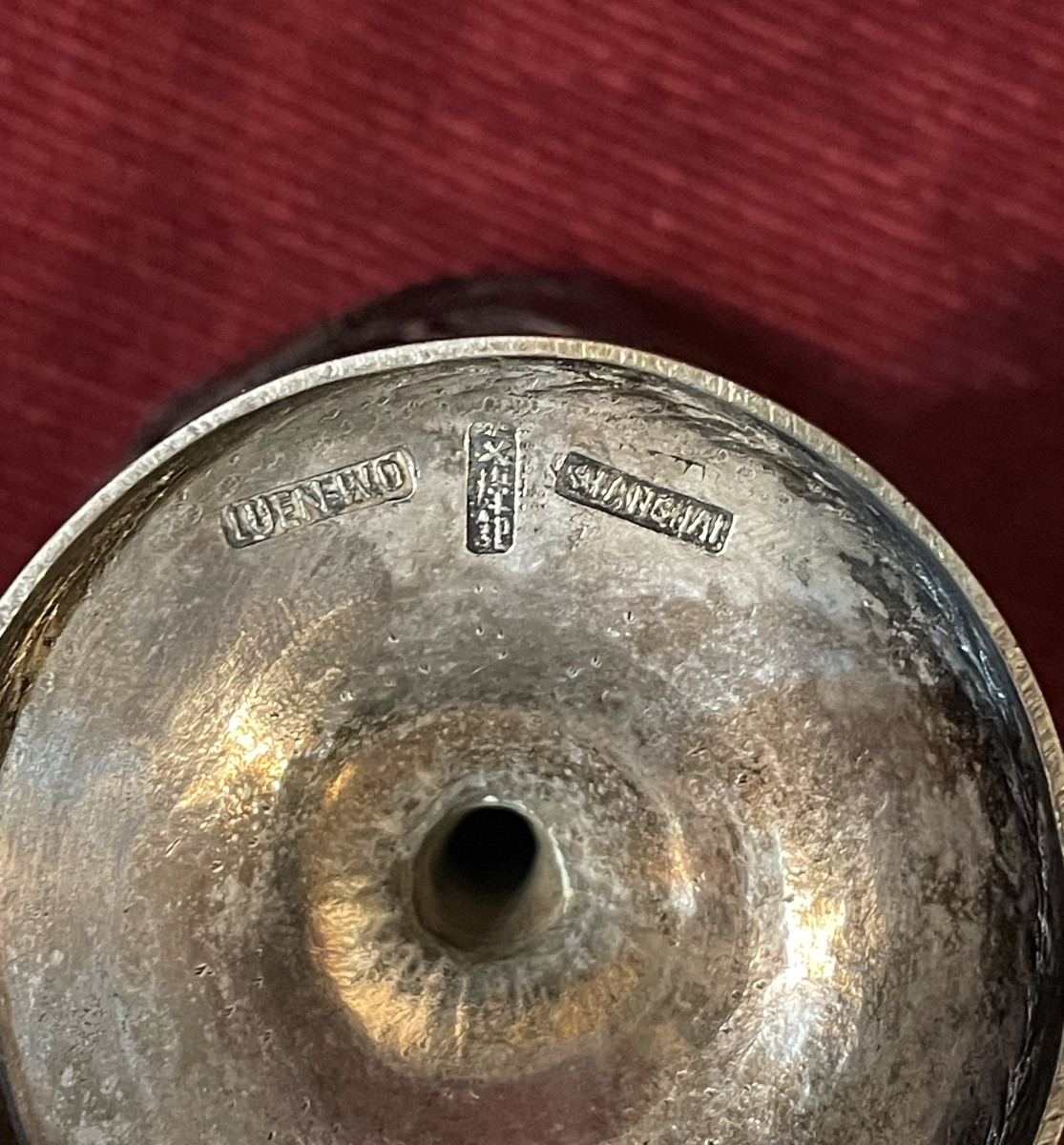 Ancienne coupe en argent au dragon, Chine début 20 ème siècle-photo-4