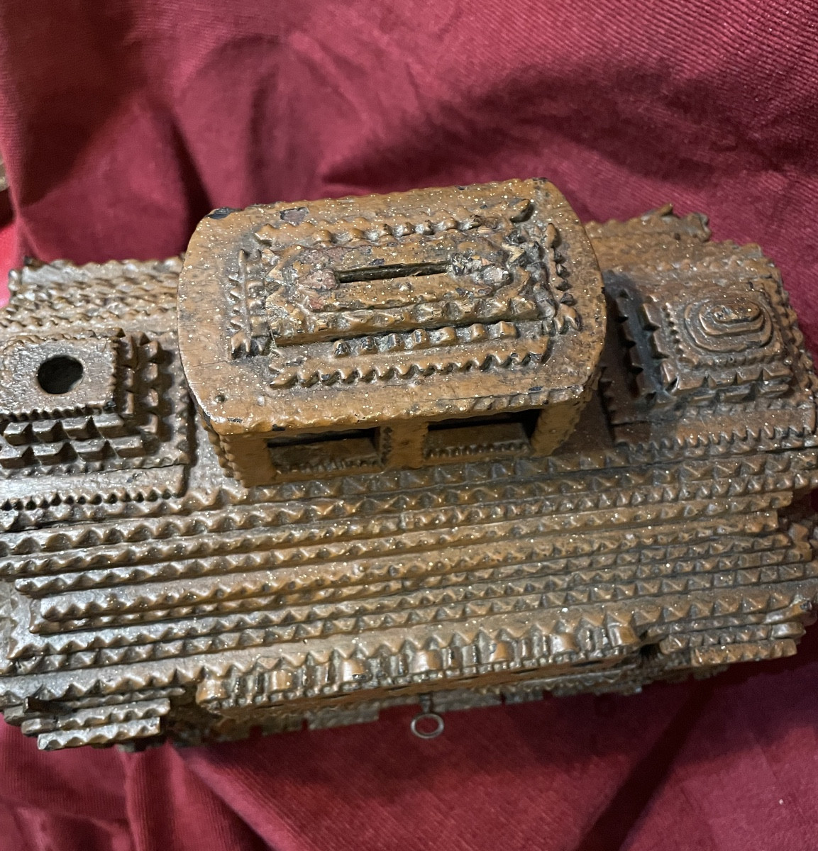 Wooden Tramp Art Box-photo-1