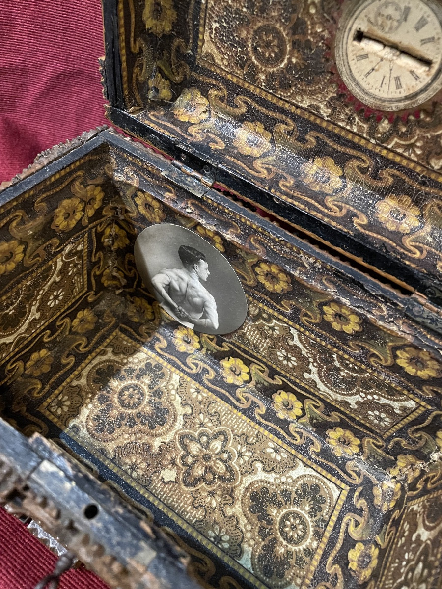 Wooden Tramp Art Box-photo-6