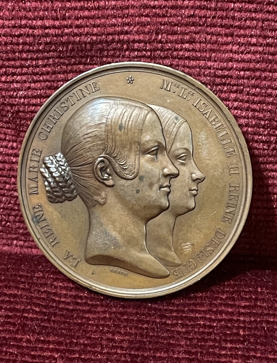 Médaille Monnaie de Paris Visite de la Reine Marie-Christine, 1840