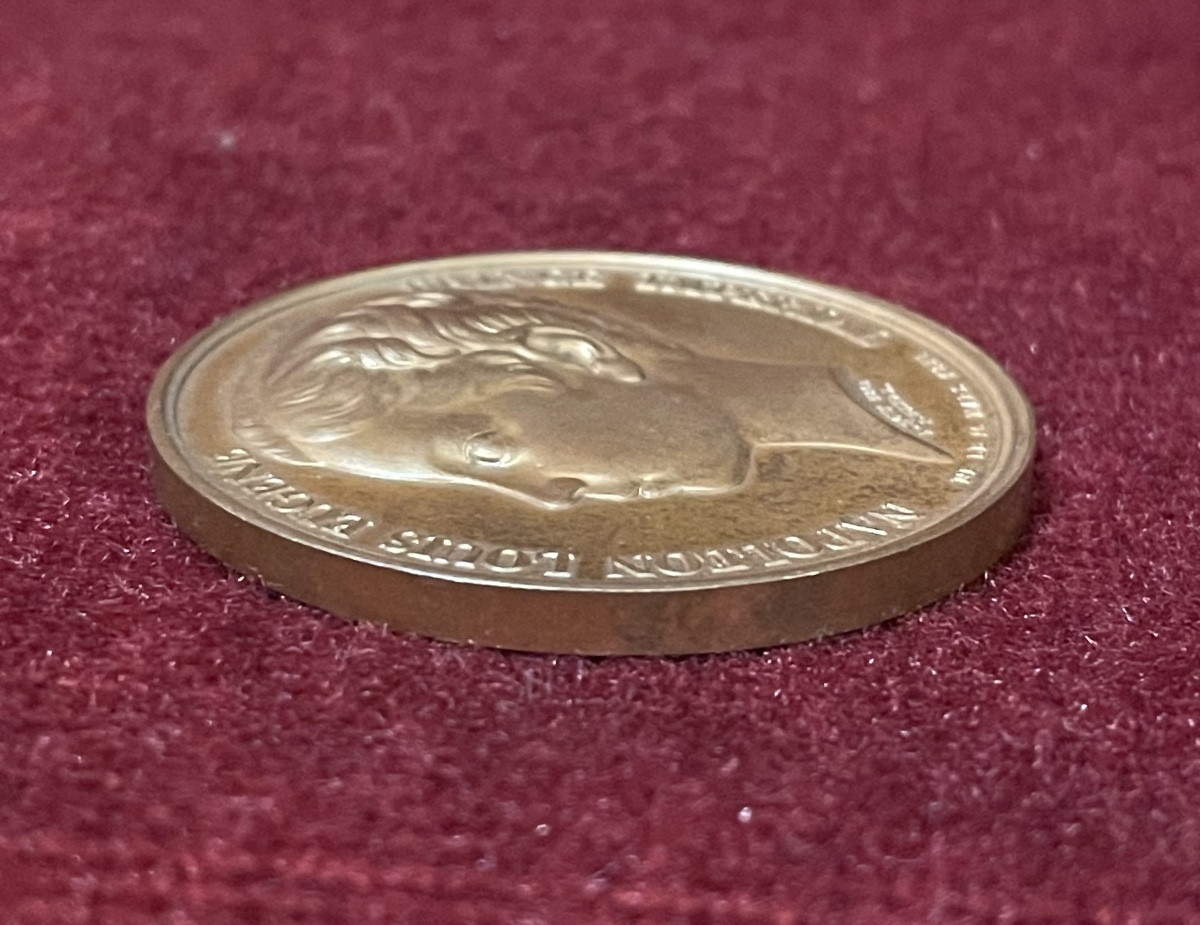 Médaille Monnaie de Paris à l'occasion de la visite du Prince Impérial Napoléon Louis Eugène, 1-photo-3