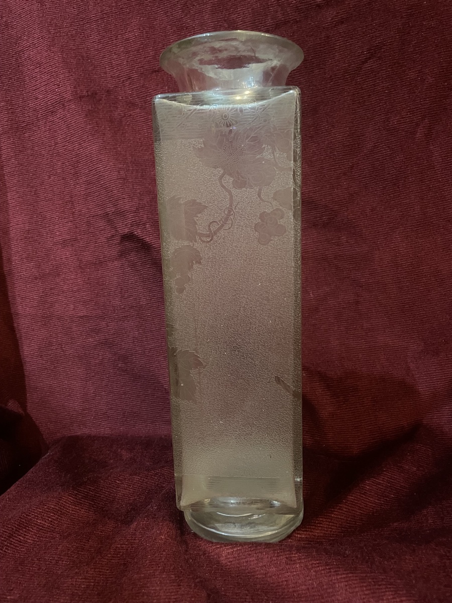Vase cristal Baccarat Art Nouveau -photo-2