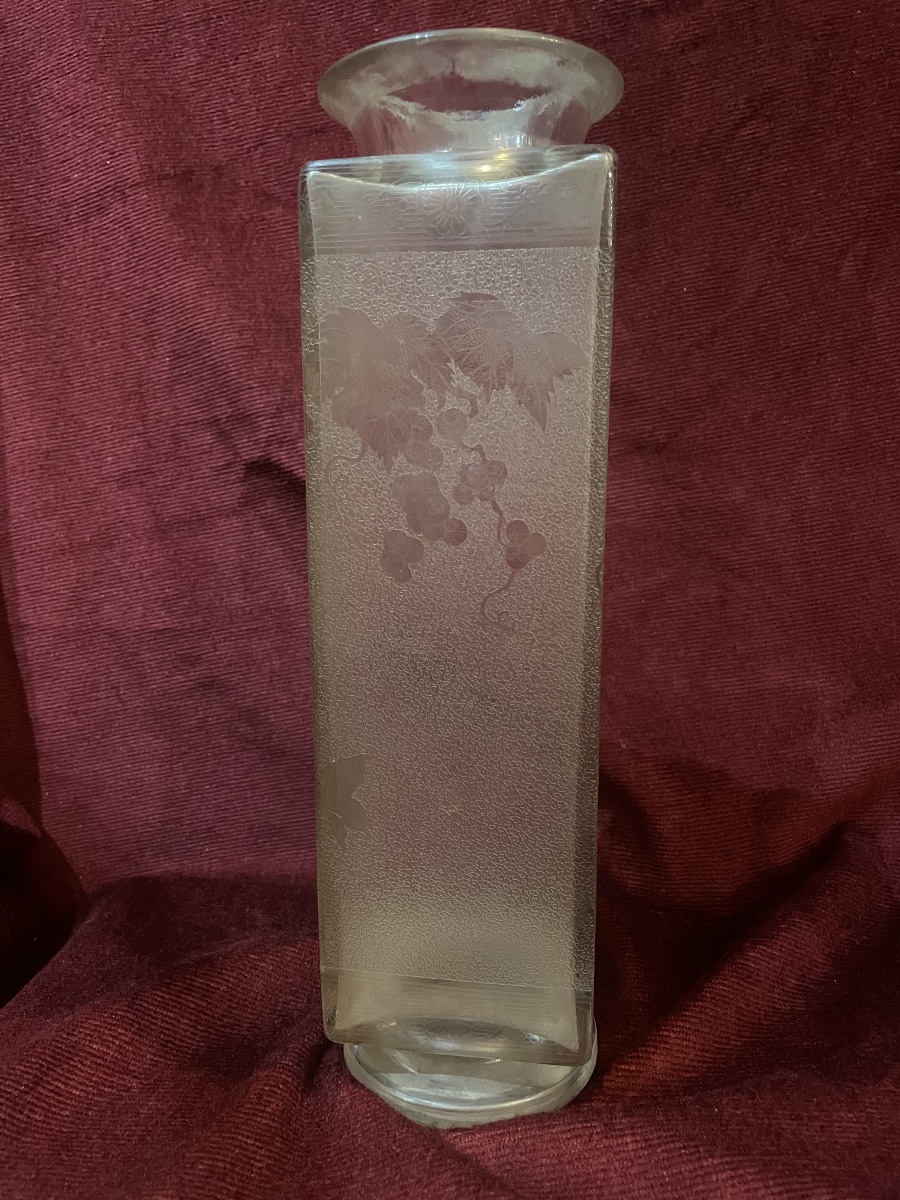 Vase cristal Baccarat Art Nouveau -photo-3