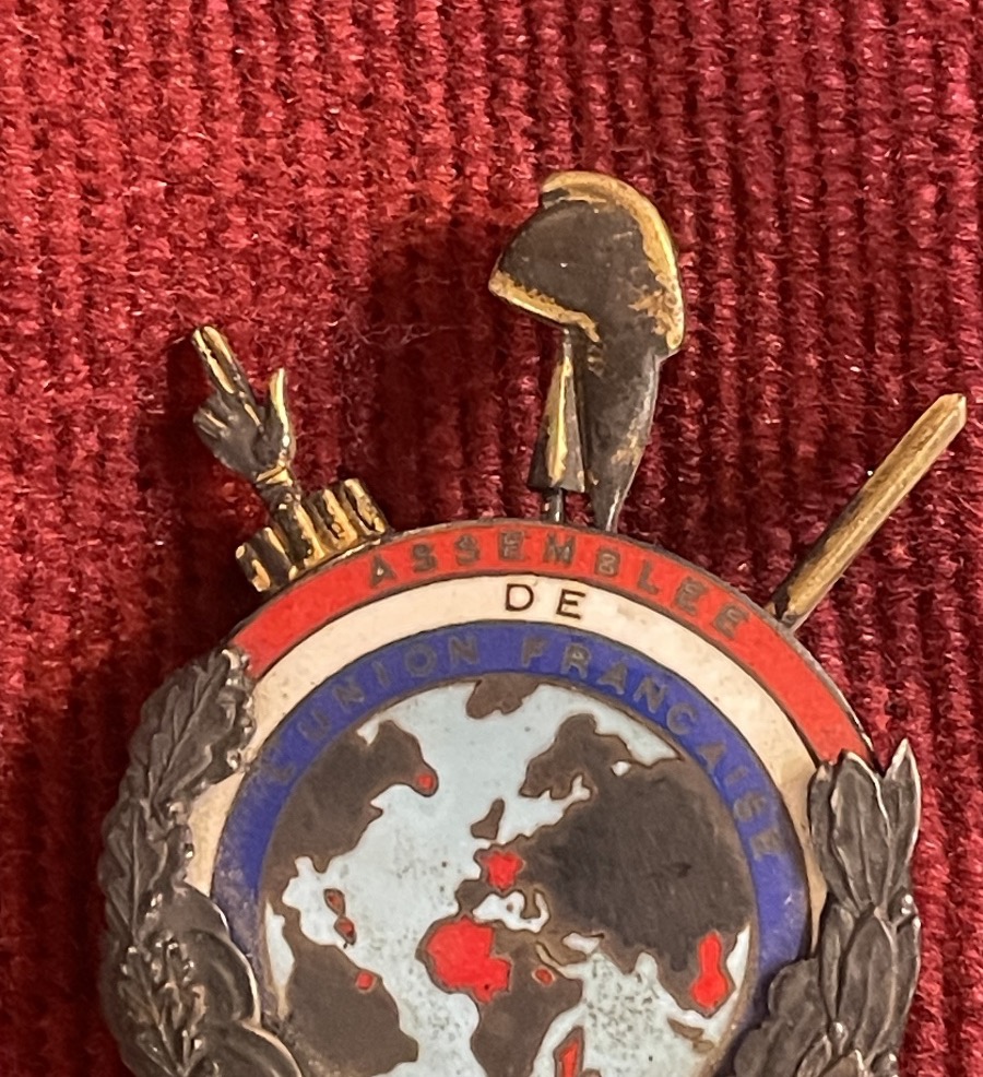 Union Française Deputy's Badge In Silver-photo-3