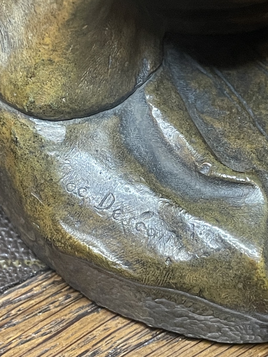 Danseuse au voile, bronze, Joe Descomps-photo-4