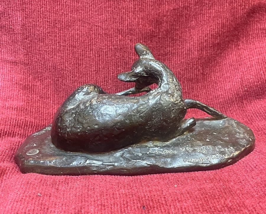 Young Doe In Bronze By Ary Bitter-photo-2