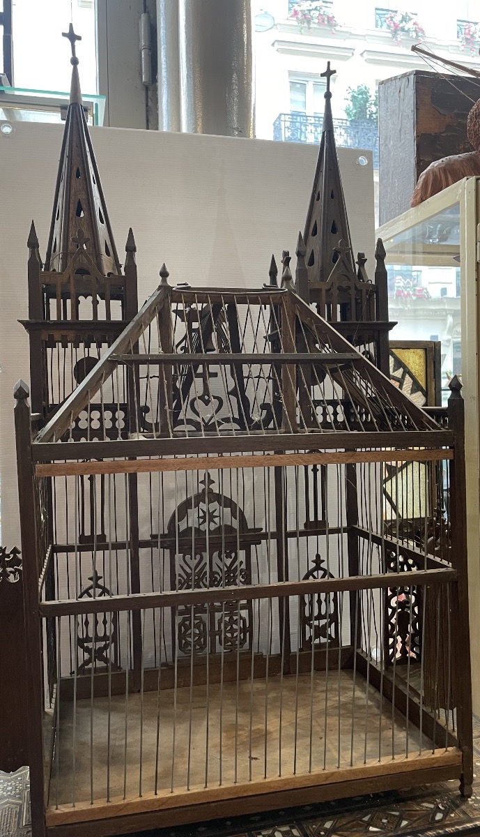 Cage à oiseaux 19 ème siècle -photo-2