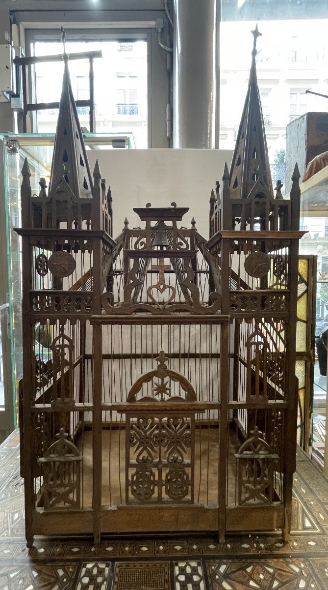 Cage à oiseaux 19 ème siècle -photo-3