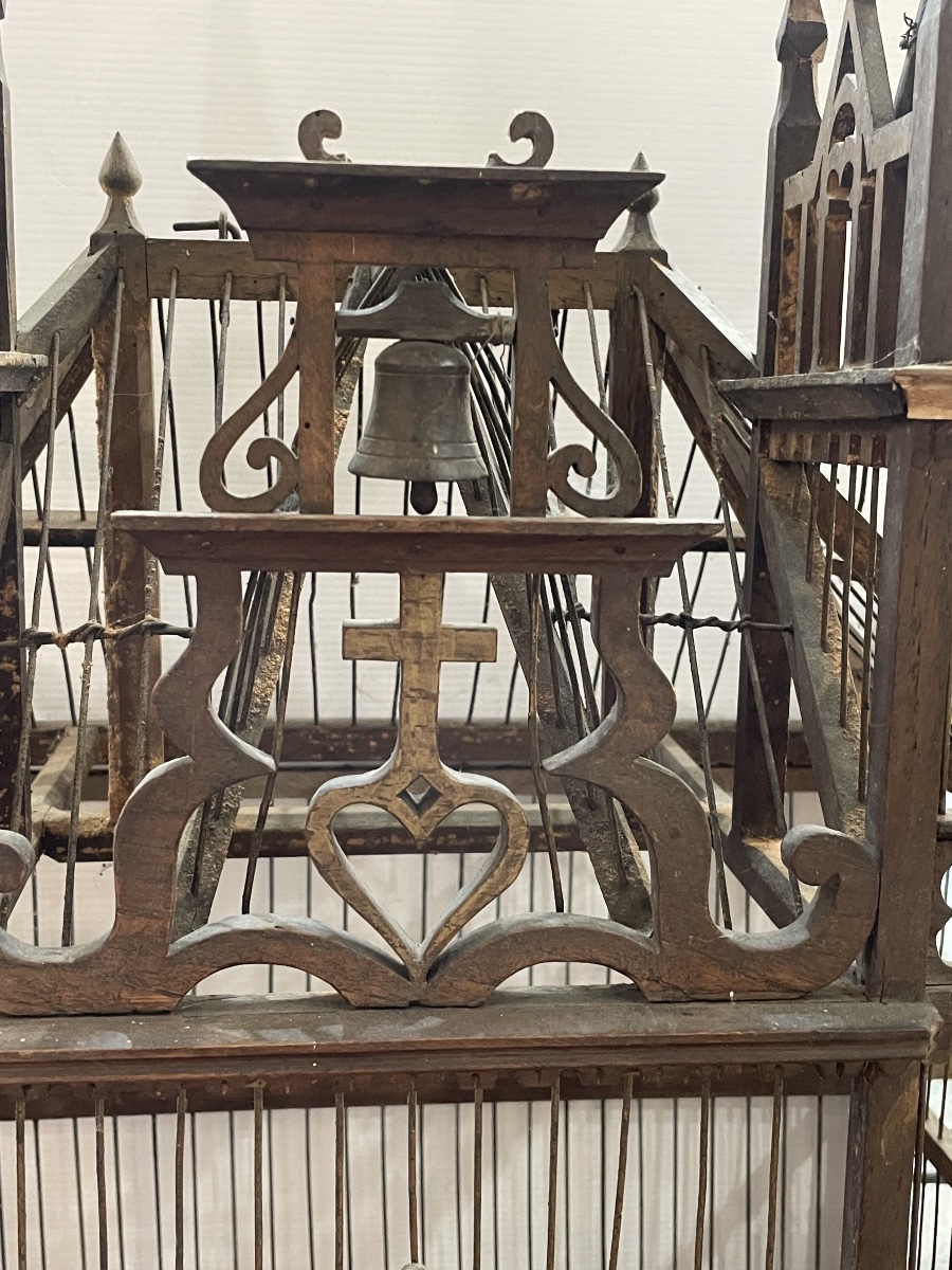 Cage à oiseaux 19 ème siècle -photo-2