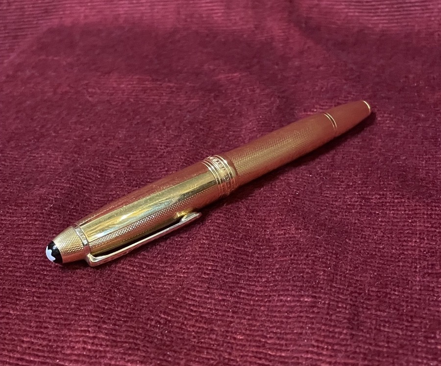 Stylo plume Montblanc Meisterstück 146 plaqué or-photo-2