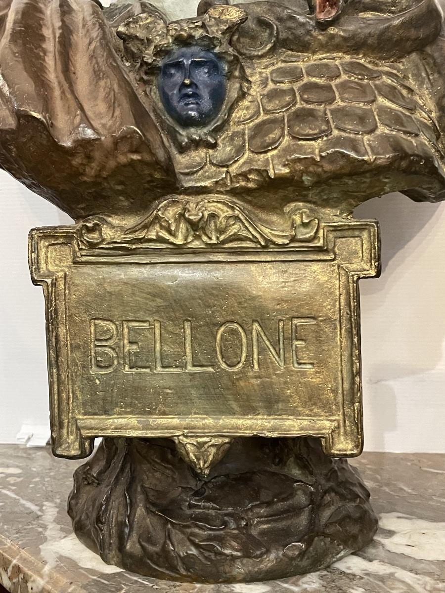 J.L. Gérôme, bronze "Bellone", 81 cm-photo-5