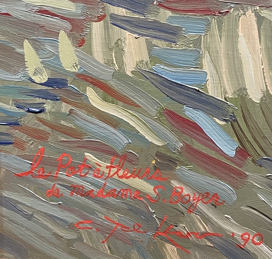 Painting By Chong Jae-kyoo, Oil On Canvas, 1990-photo-2