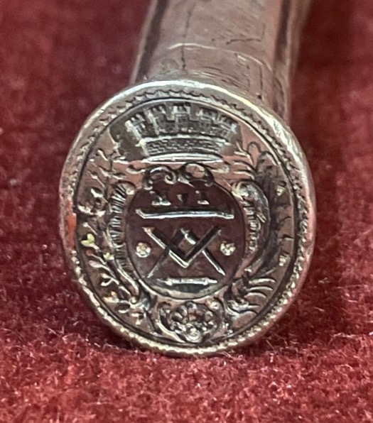 Seal—wax Case, Companion Of Duty, Silver, 18th Century -photo-3