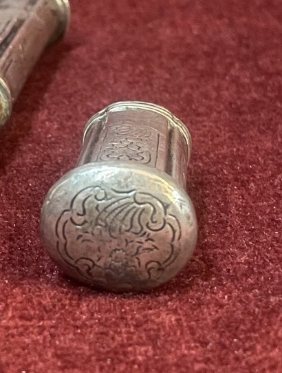 Seal—wax Case, Companion Of Duty, Silver, 18th Century -photo-3