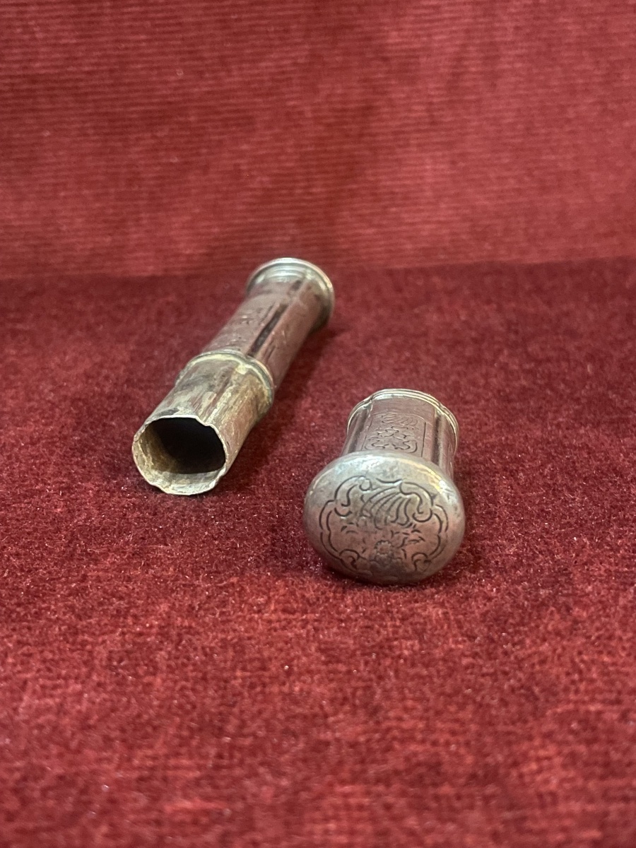 Seal—wax Case, Companion Of Duty, Silver, 18th Century -photo-4