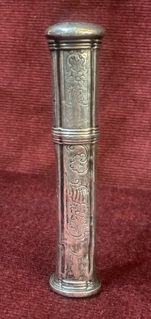 Seal—wax Case, Companion Of Duty, Silver, 18th Century 