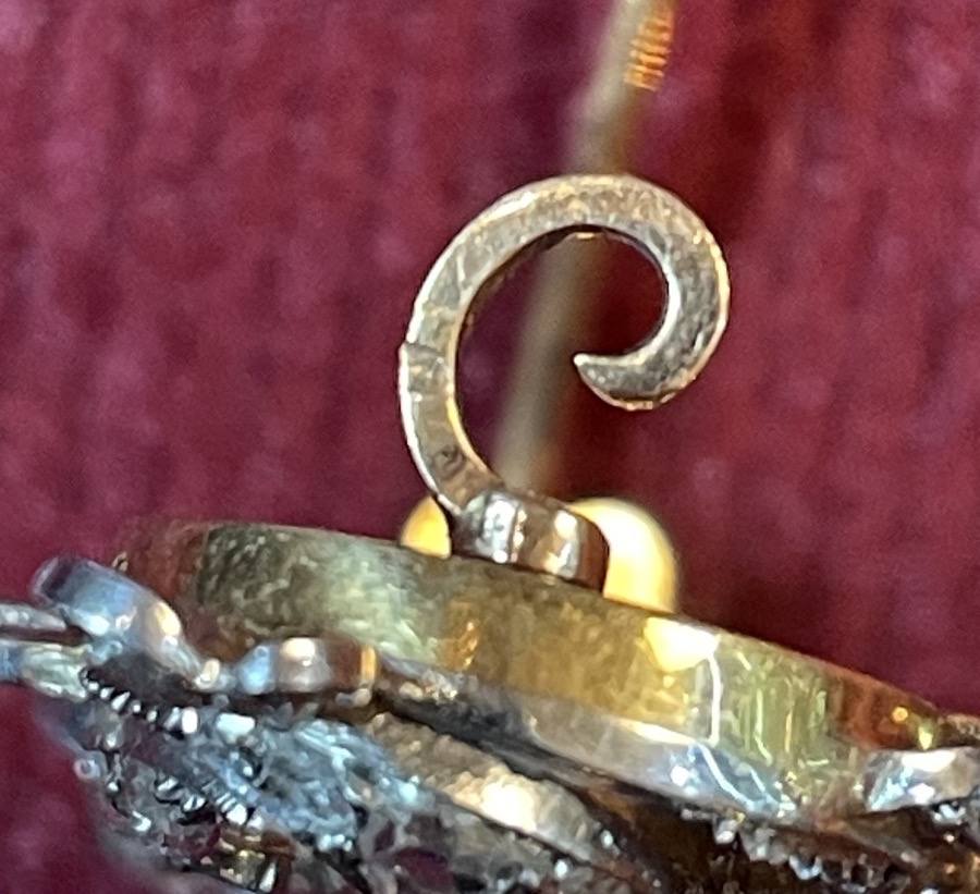 Napoleon III Brooch In Gold And Diamonds -photo-2